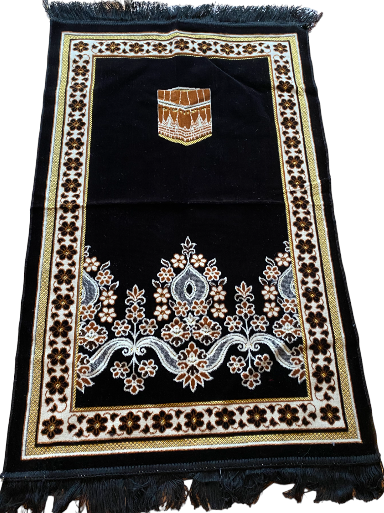 KD Star Black Islamic Prayer Rugs, Islamic Mats, Ramadan Gift, Seccade, Mosallah