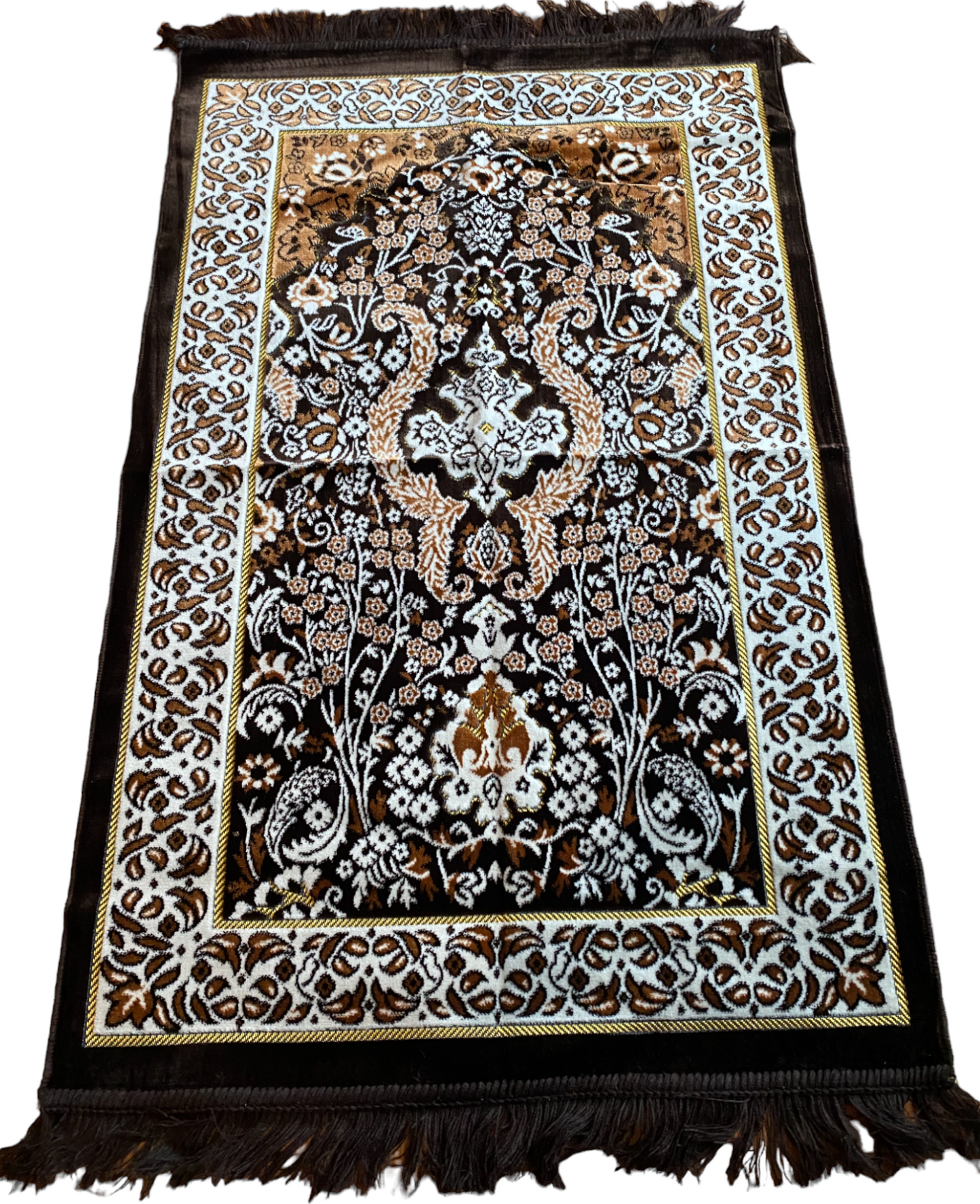 KD Star Brown Islamic Prayer Rugs, Islamic Mats, Ramadan Gift, Seccade, Mosallah