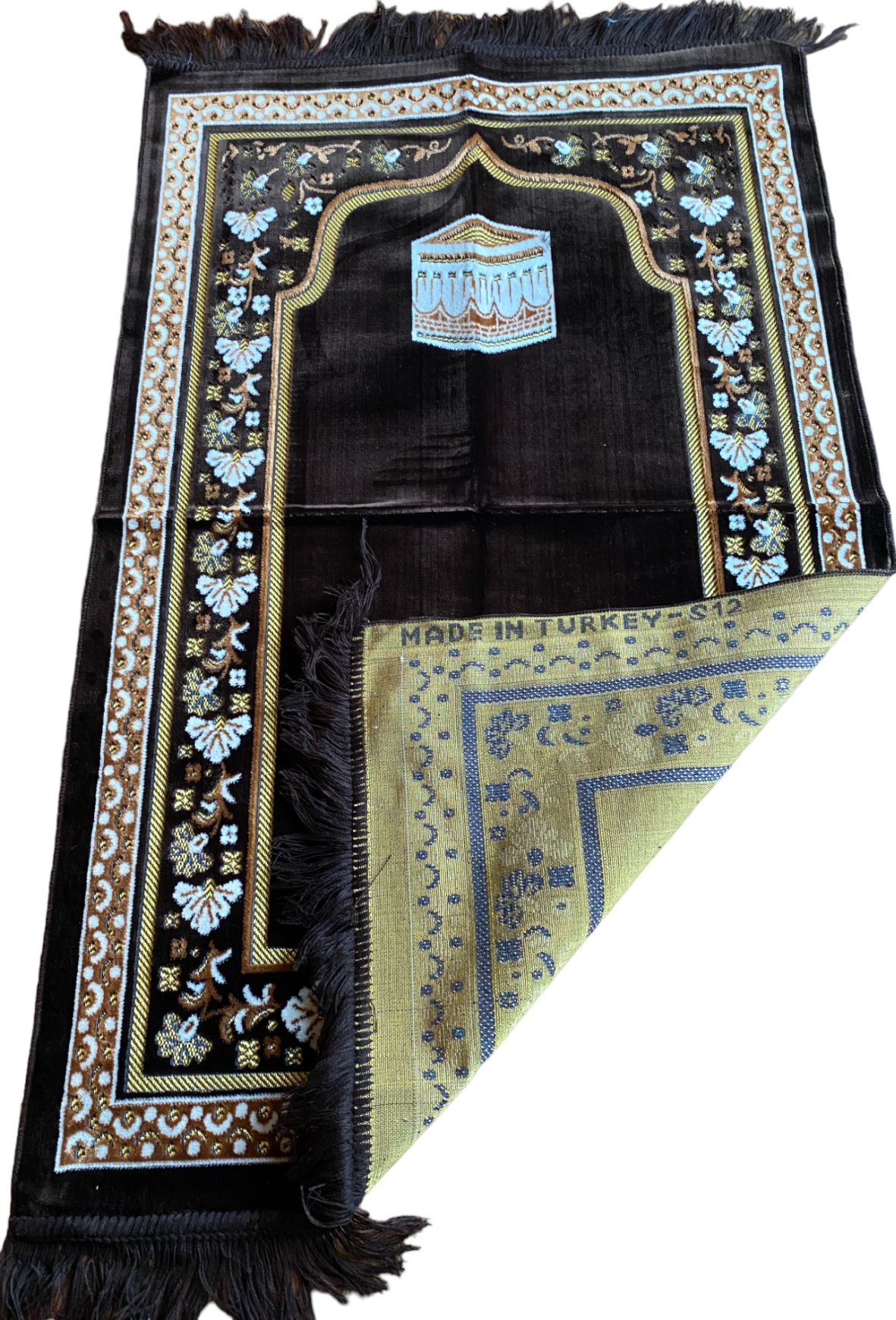 KD Star Brown Islamic Prayer Rugs, Islamic Mats, Ramadan Gift, Seccade, Mosallah