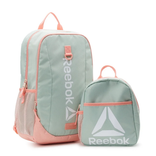 Reebok Unisex Laptop Backpack with Lunch Bag, Arden 2-Piece Lunch Set