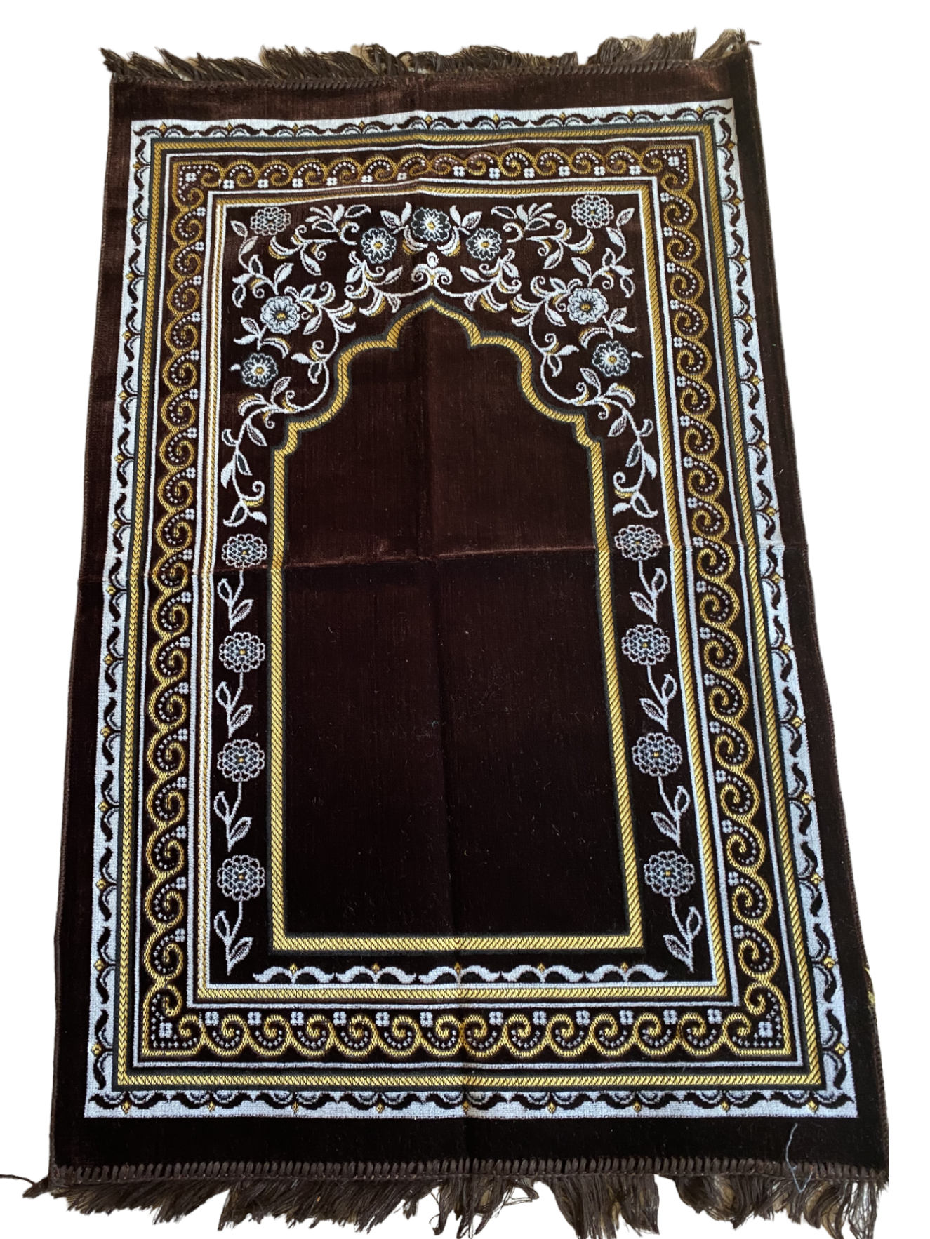 KD Floral Islamic Prayer Rugs, Muslim Prayer Mats, Velvet Sajjadah, Janamaz, Islamic Gifts