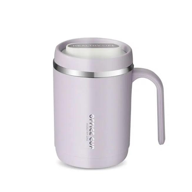 KD Insulated Coffee Cup, Mug with Lid & Straw, 500 mL Double Wall