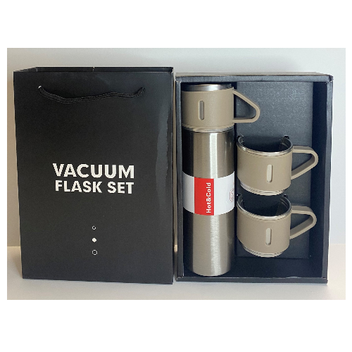 KD Vacuum Flask Gift Set Double Wall Stainless Steel, Business Gift, Travel Mug Cup Set, Thermos Bottle Vacuum Flask Set